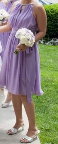Lavender Chiffon Bridesmaid Dress - photo 4