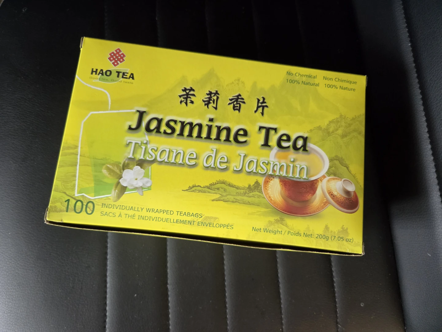 Hao Tea Jasmine Tea - 100 Individually Wrapped Teabags