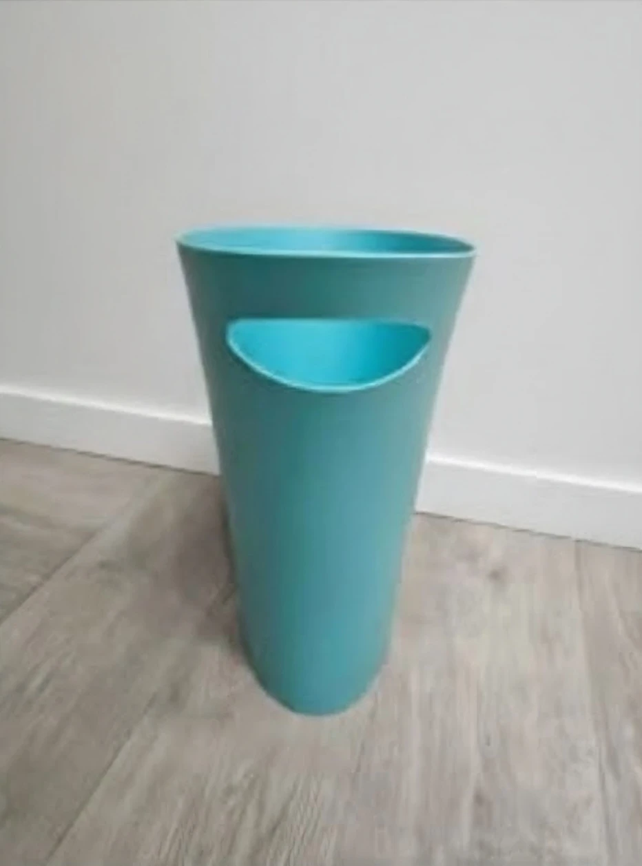 Teal Oval Trash Bin - photo 2