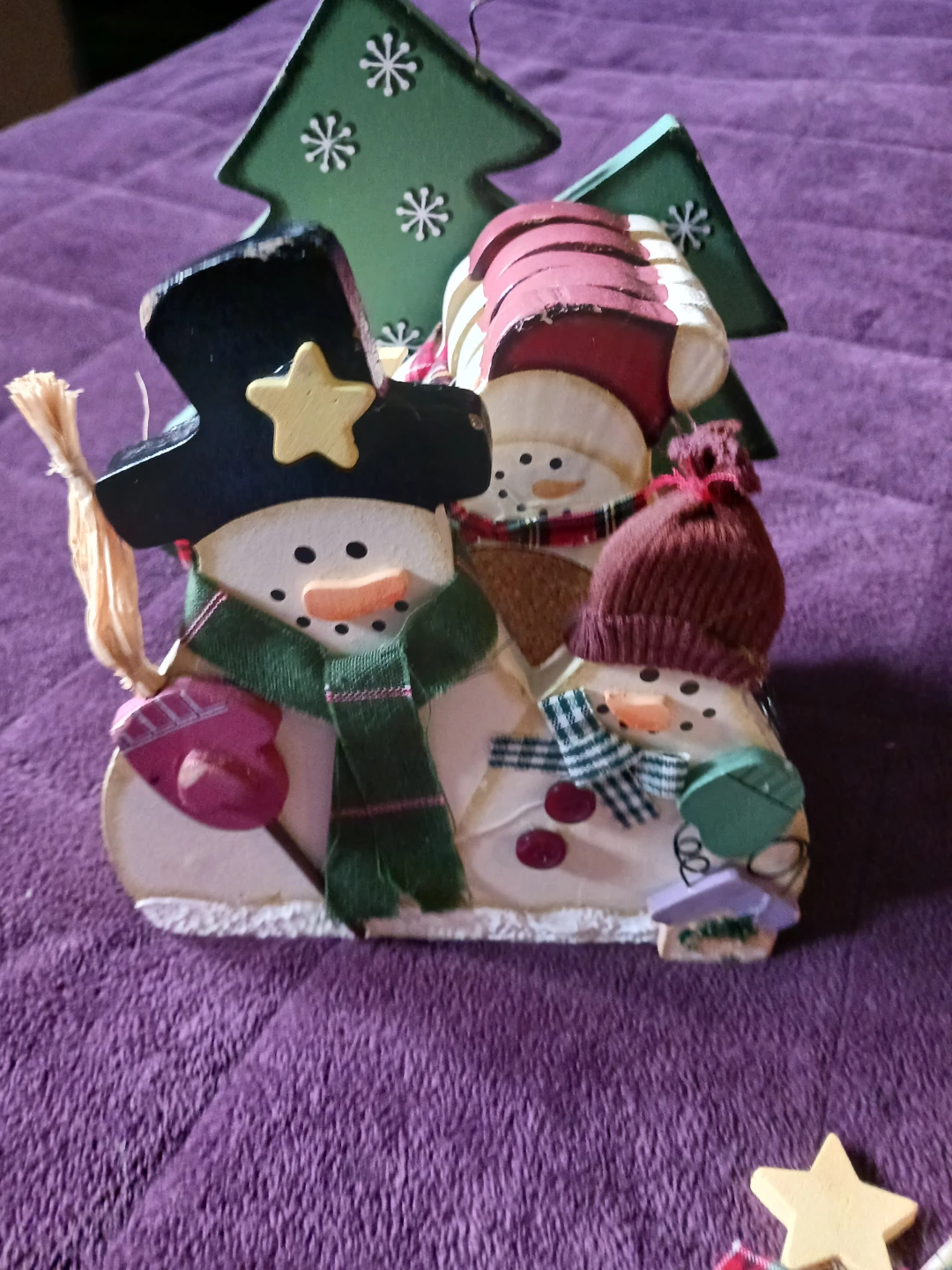 Wooden Snowman Coasters - photo 2
