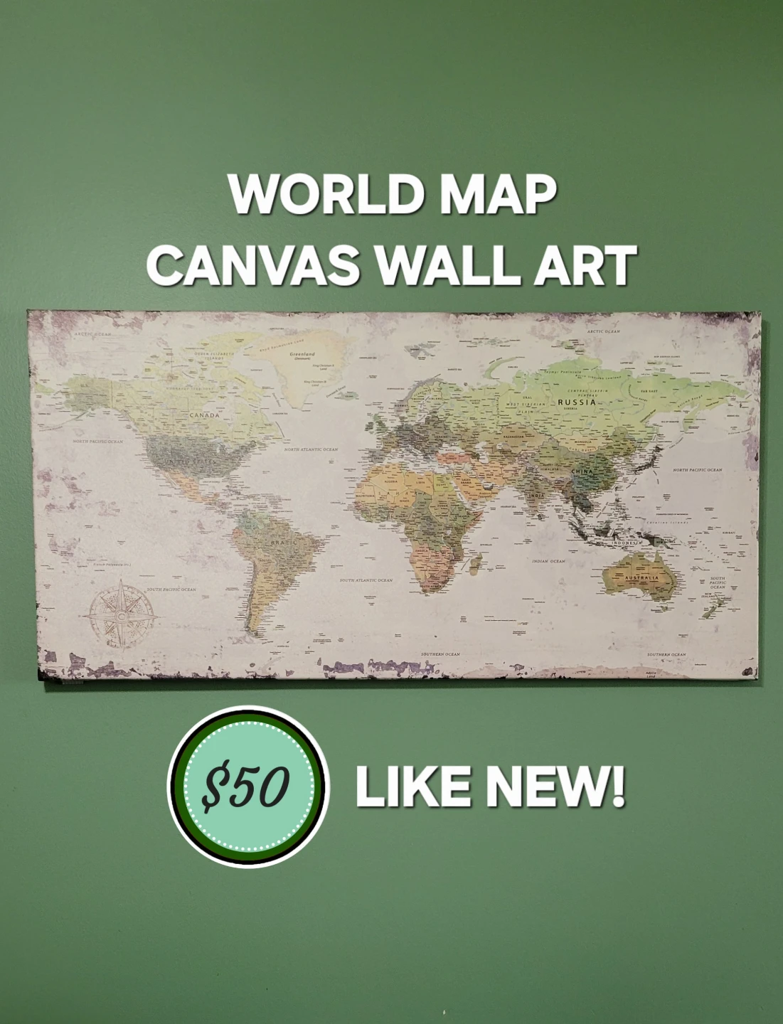 WORLD MAP ART
