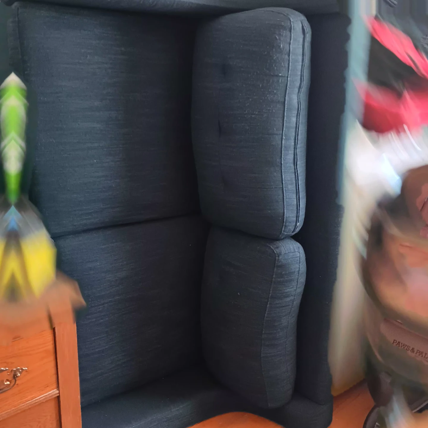 Dark Blue Upholstered Chair