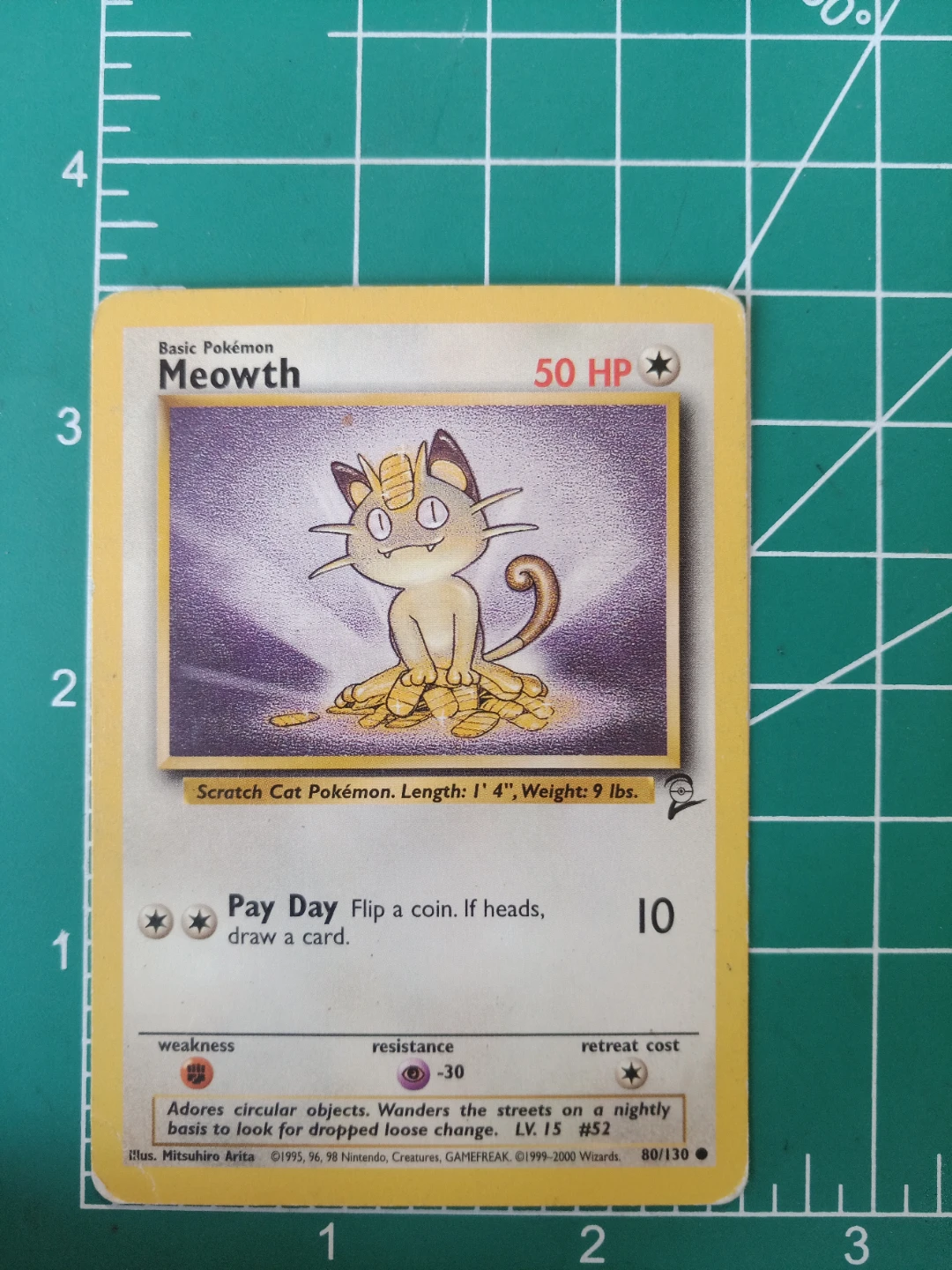 Pokemon Meowth Trading Card