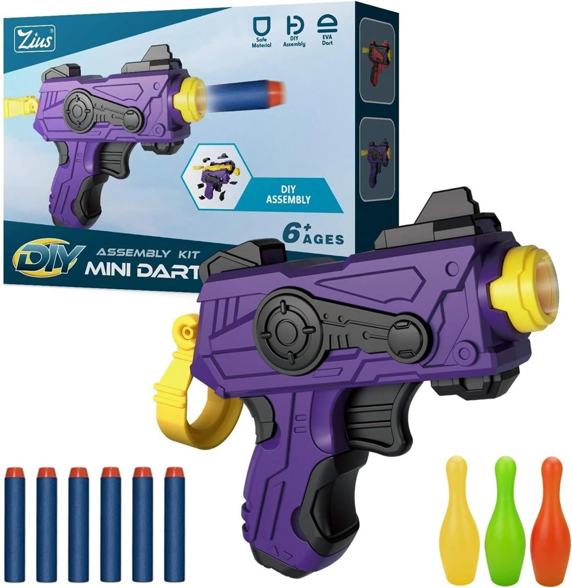 Zius DIY Mini Dart Blaster Assembly Kit