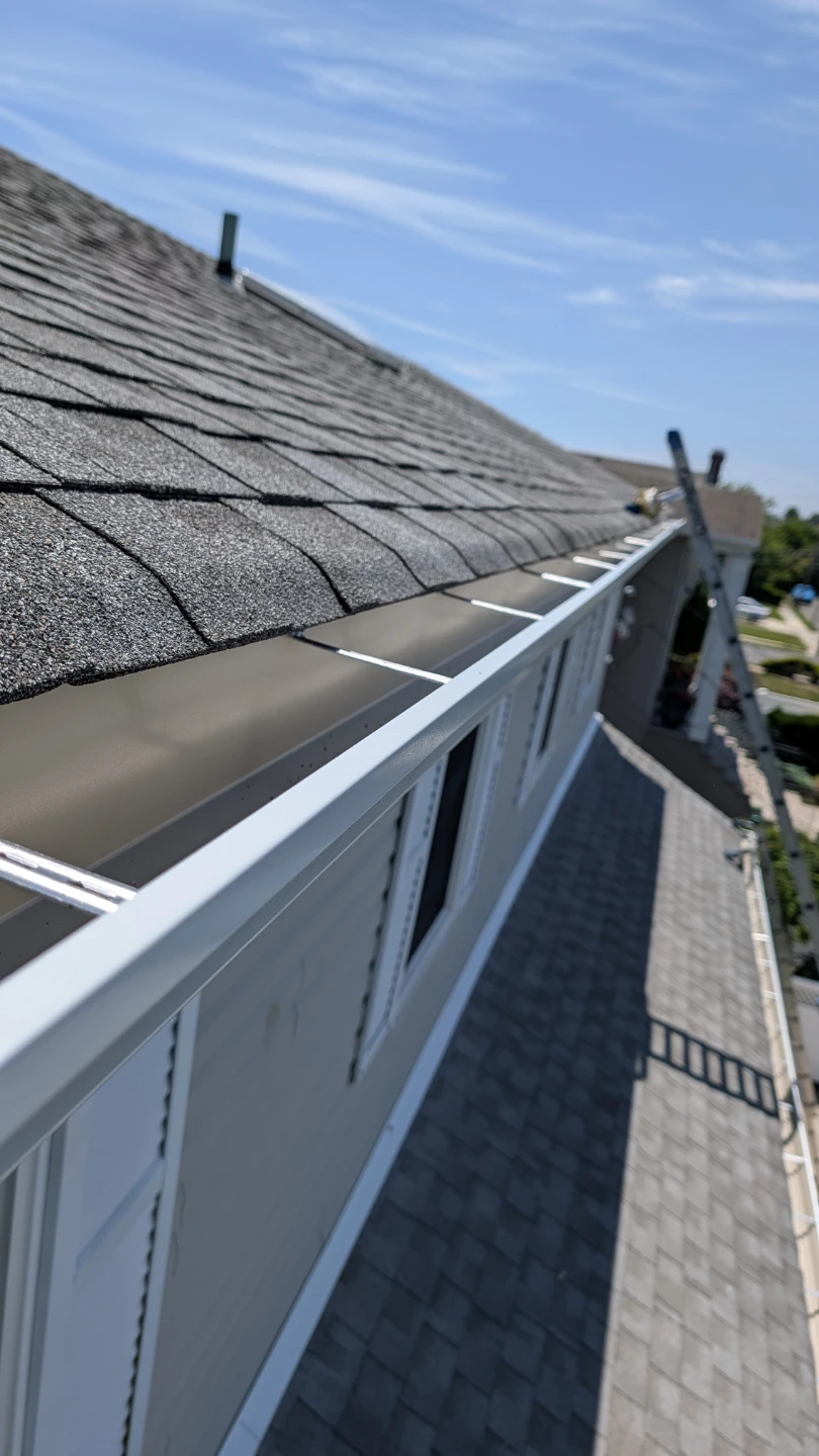 White Seamless Gutters - photo 3