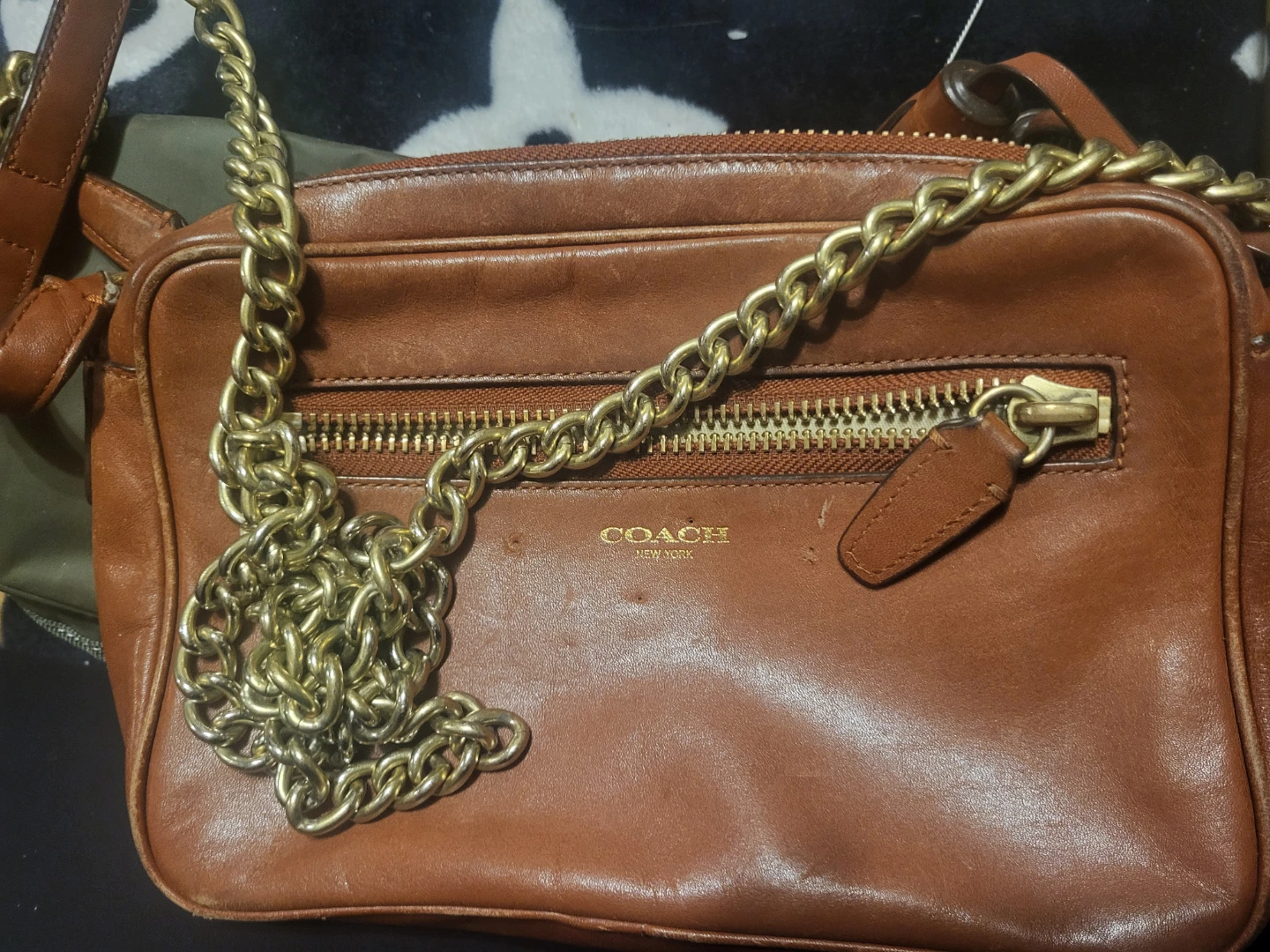 Coach Brown Leather Crossbody Bag