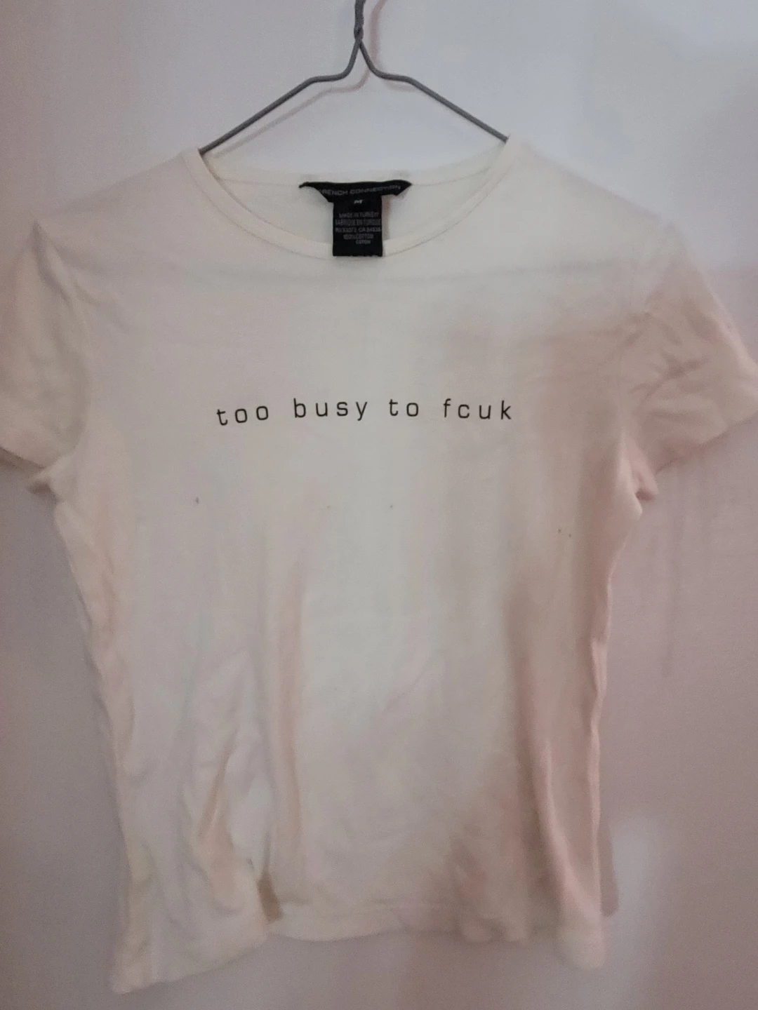 French Connection "Too Busy To Fcuk" T-Shirt