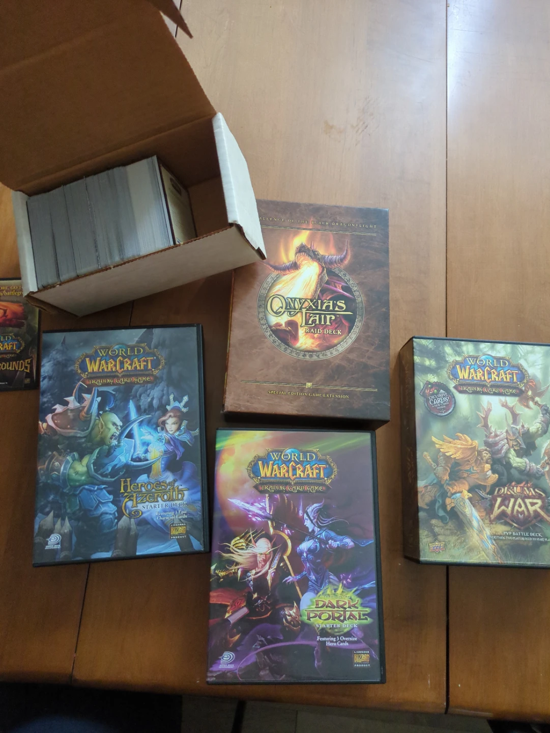 World of Warcraft Trading Card Game collection and Raid Deck