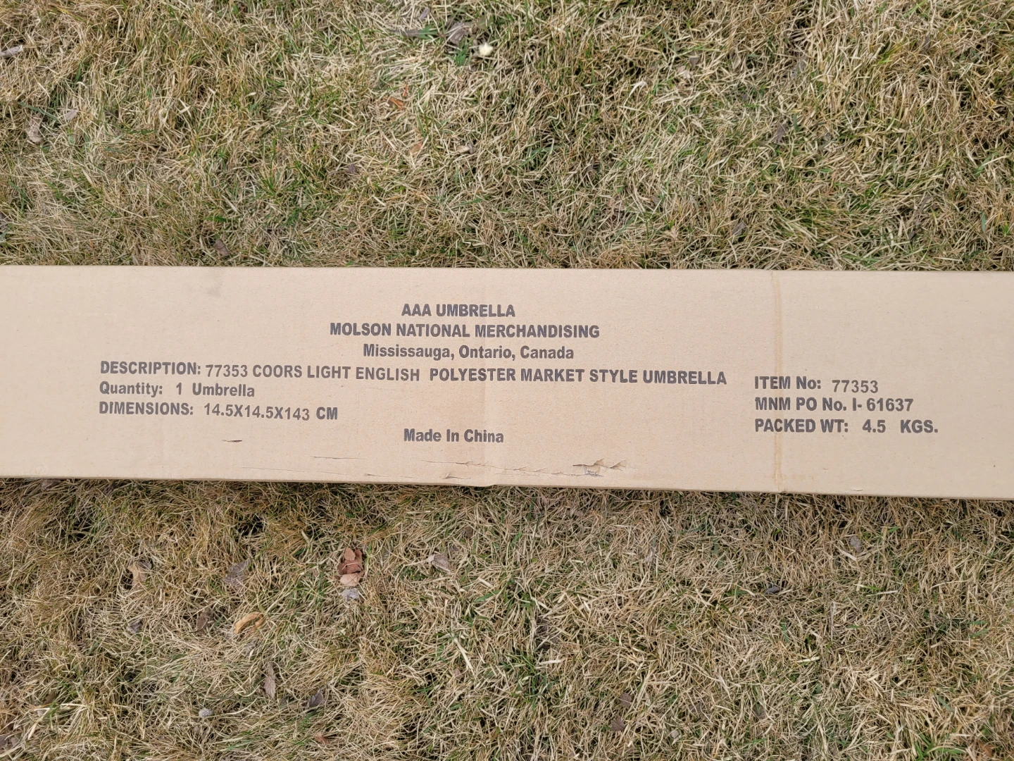 Coors Light Polyester Market Umbrella - photo 5