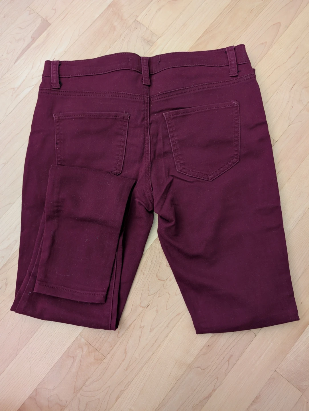 Forever 21 Burgundy jeans - skinny fit - photo 5