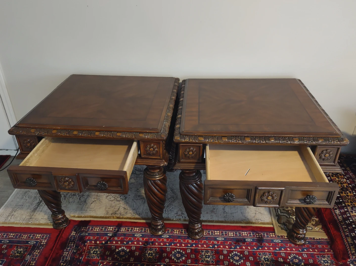 2 Tables By Ashley Furniture All Wood