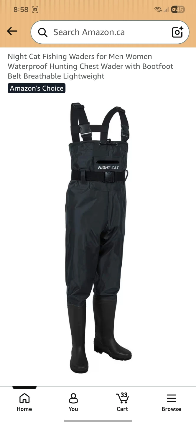 Night Cat Fishing Waders - Men Women Waterproof Chest Wader - photo 3
