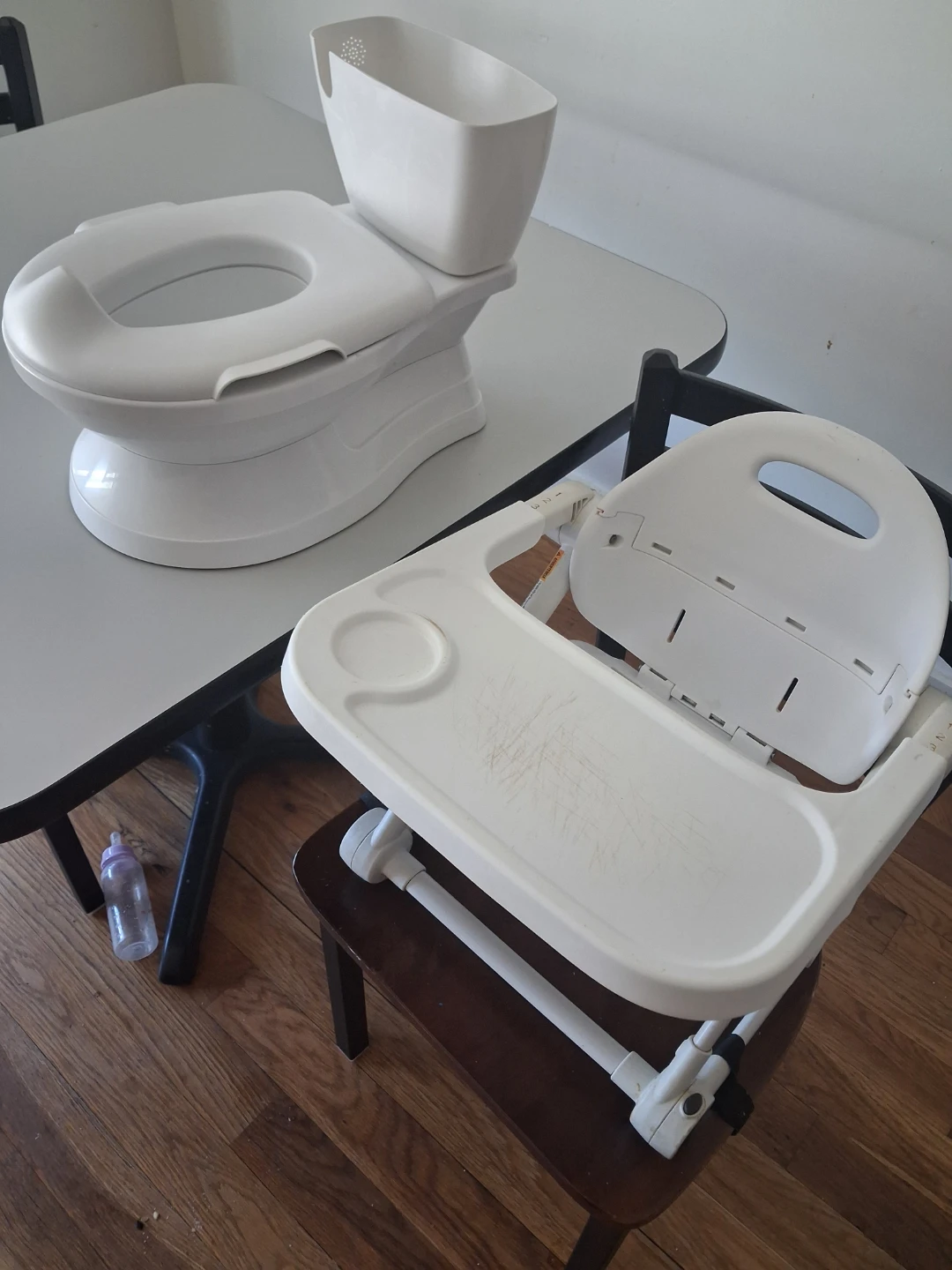 Infant high chair and potty training seat