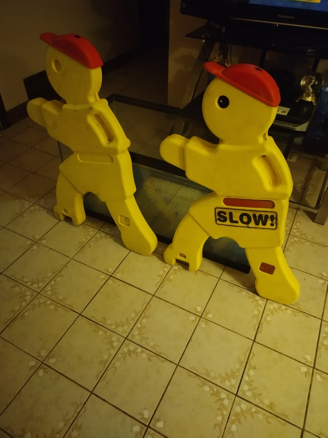 Lot of 2 Yellow Safety  Traffic Buddy Slow Down Turtle 🐢 as is