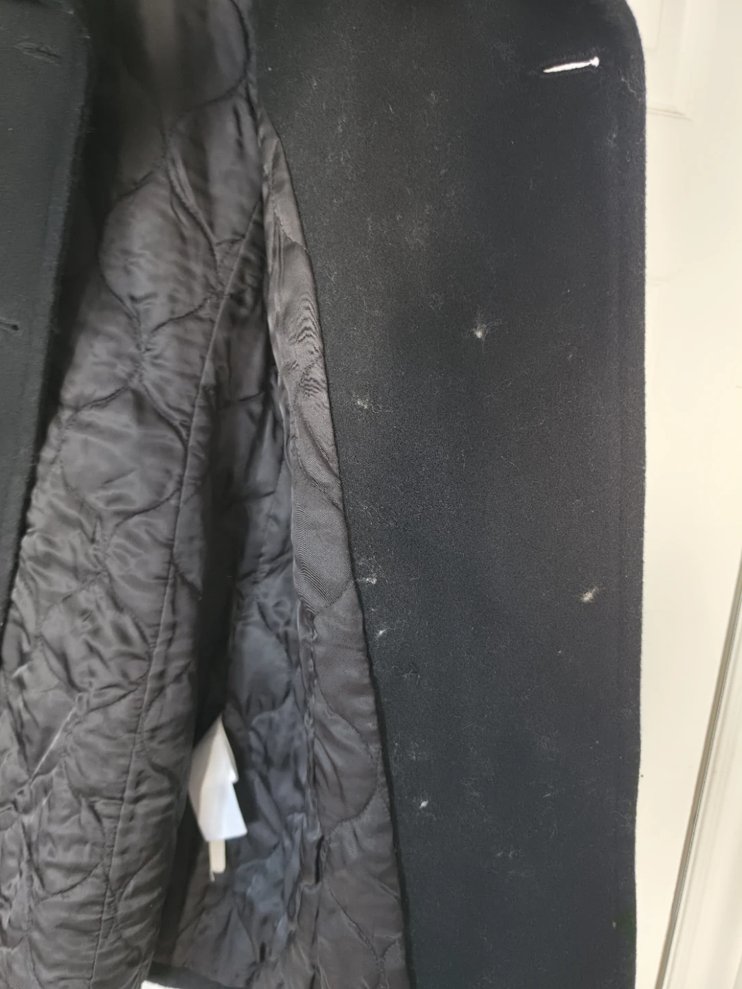 Community Wool Coat - Black, Size Small - photo 4
