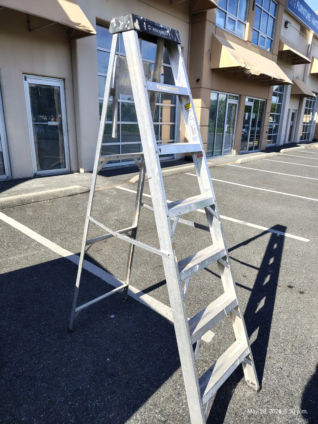 7ft Aluminum Featherlight Folding Ladder