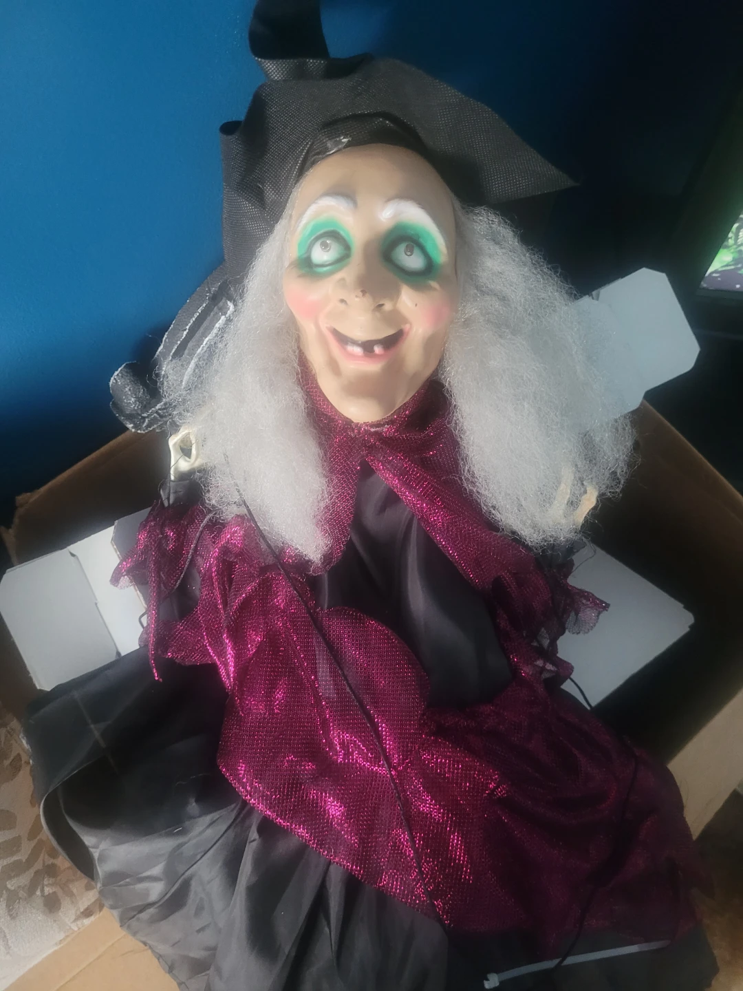 Animated Halloween Witch Prop