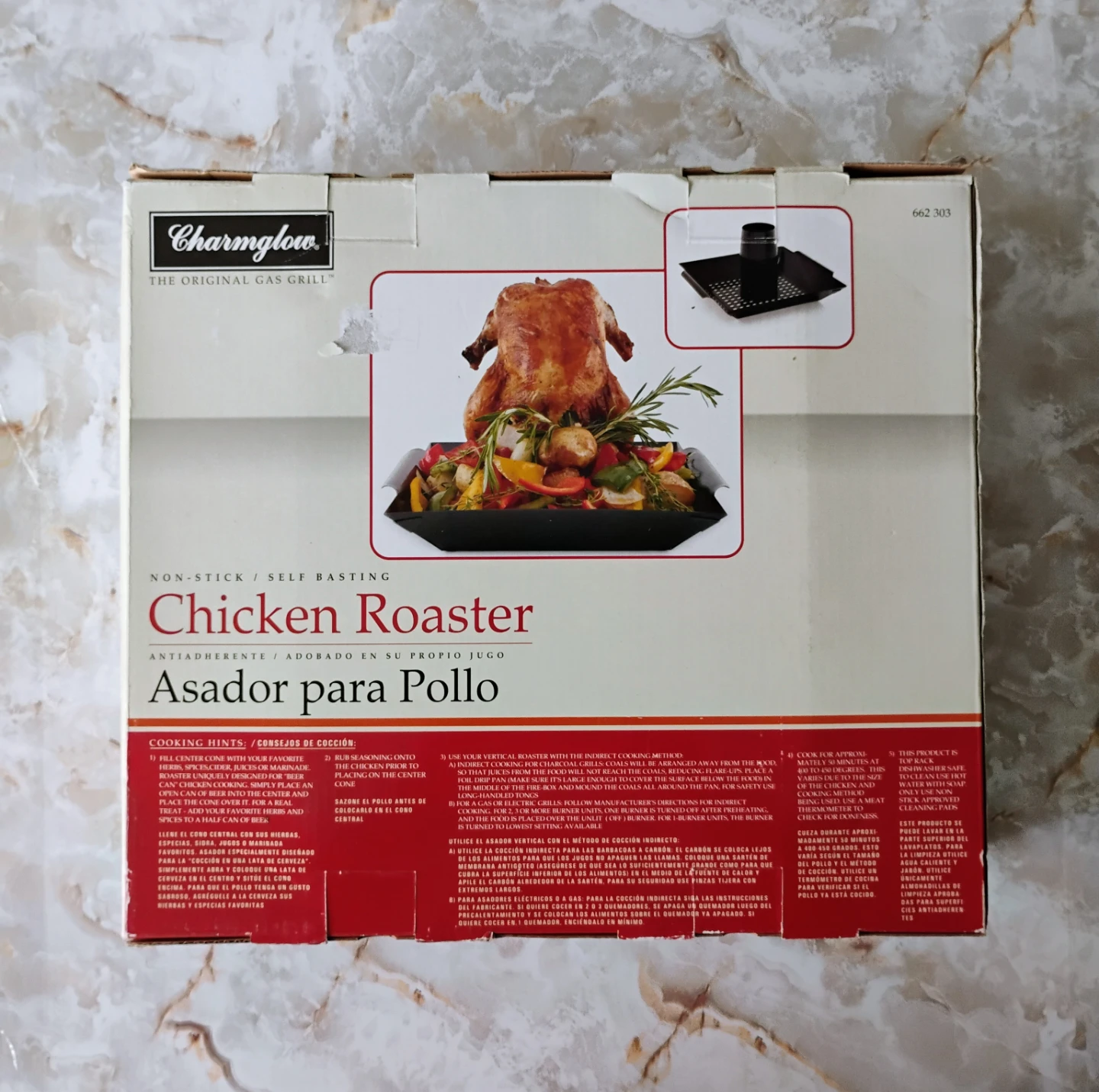 CHARMGLOW NON-STICK / SELF BASTING CHICKEN ROASTER