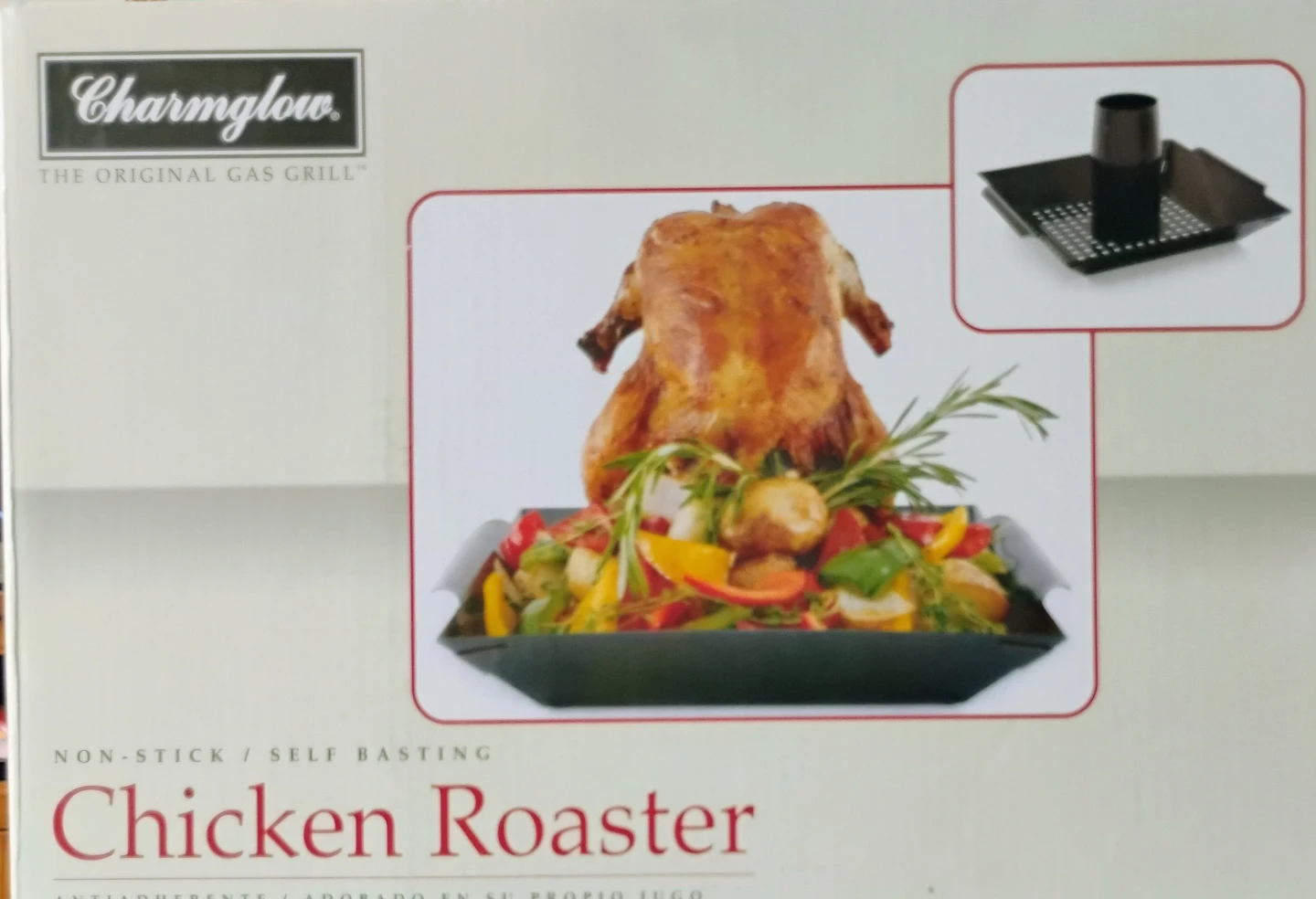 CHARMGLOW NON-STICK / SELF BASTING CHICKEN ROASTER - photo 2