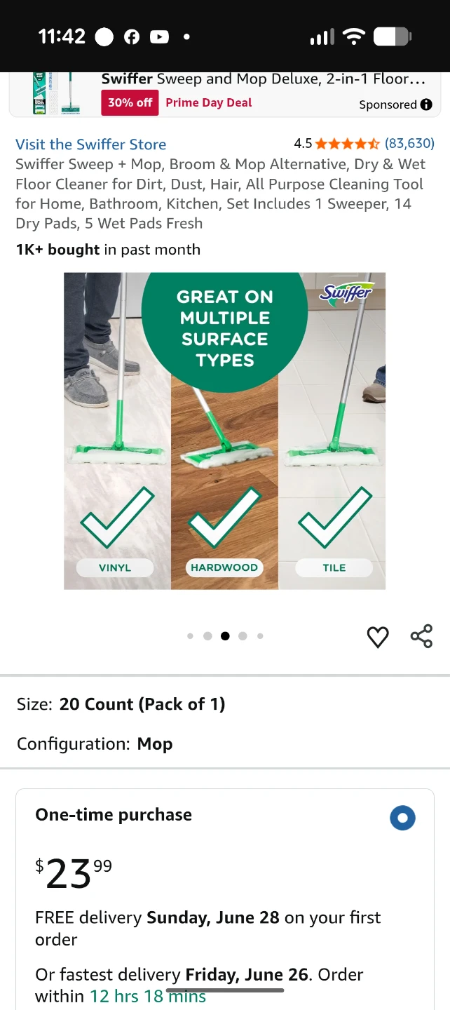 Swiffer Sweep & Mop Deluxe - photo 2