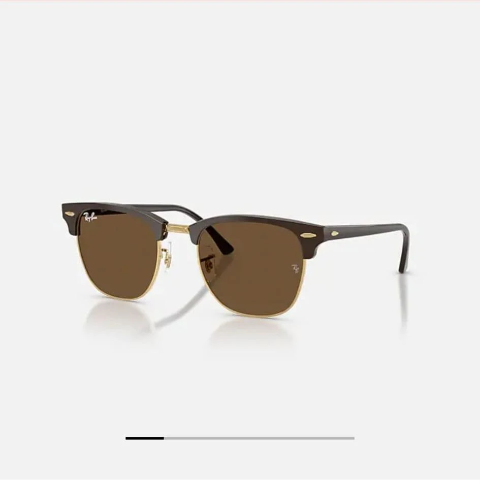 Ray-Ban Clubmaster Sunglasses - Brown/Gold