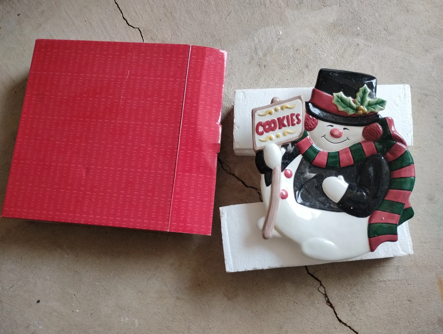 Snowman "Cookies" Snack Tray - photo 2