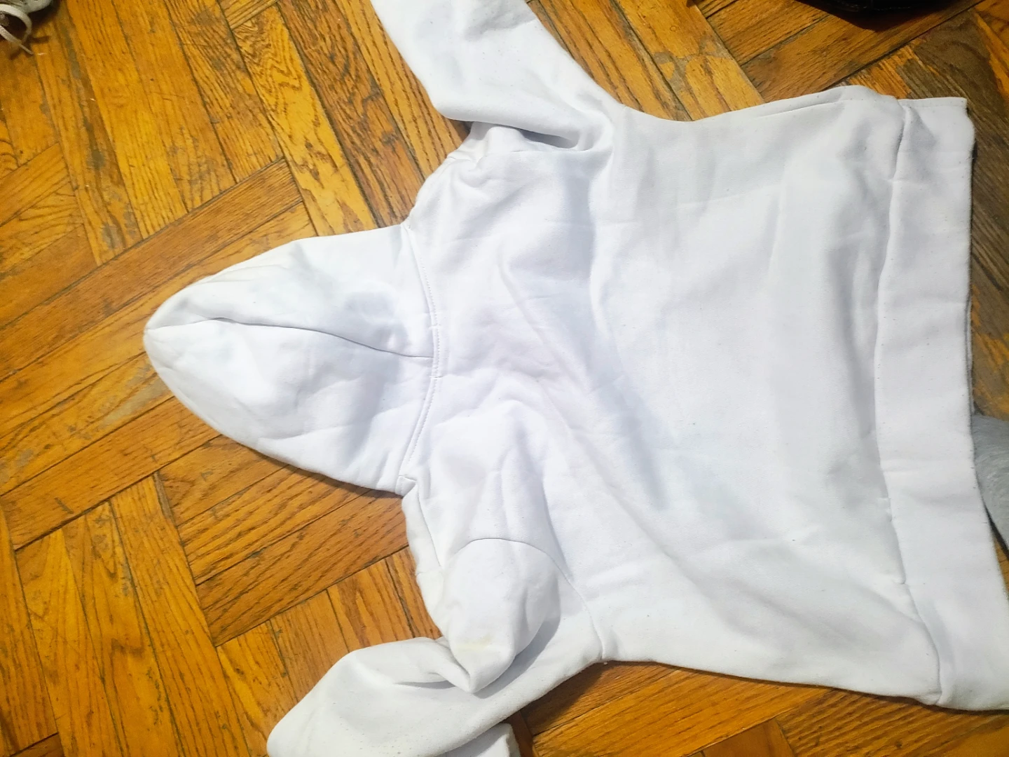 ACEVOG White "Just Do It Later" Hoodie kids size med used - photo 4