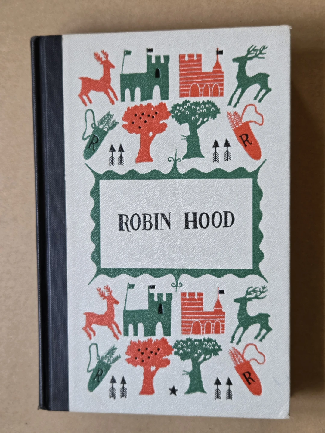 Vintage 1955 Robin Hood Book - Junior Deluxe Edition
