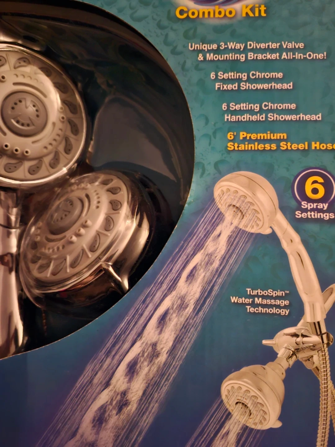 NEW Showerhead with 6 ft Hose, 6 spray settings ⚽️ - photo 3