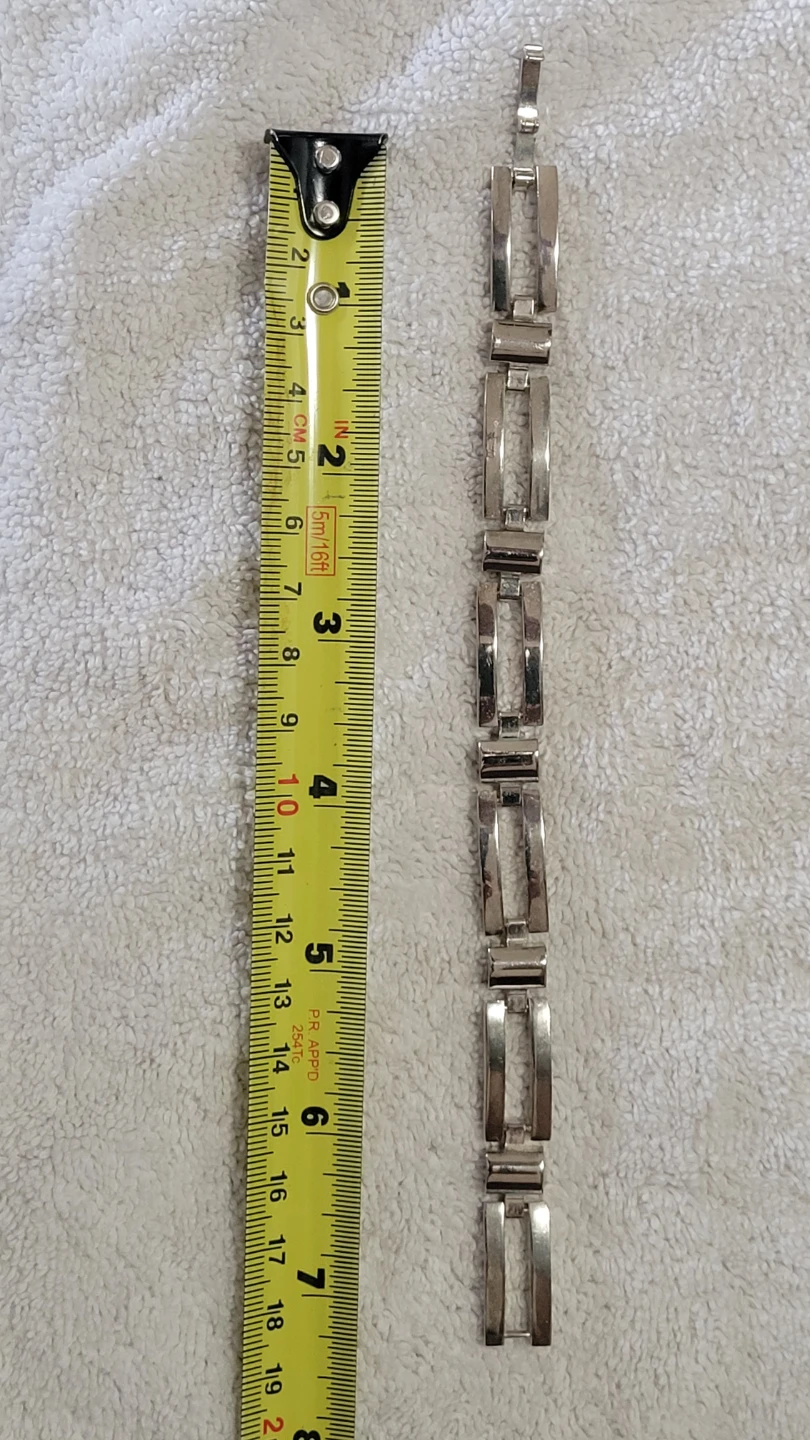 Ladies 7.5" Sterling Silver Bracelet (34.8 grams)