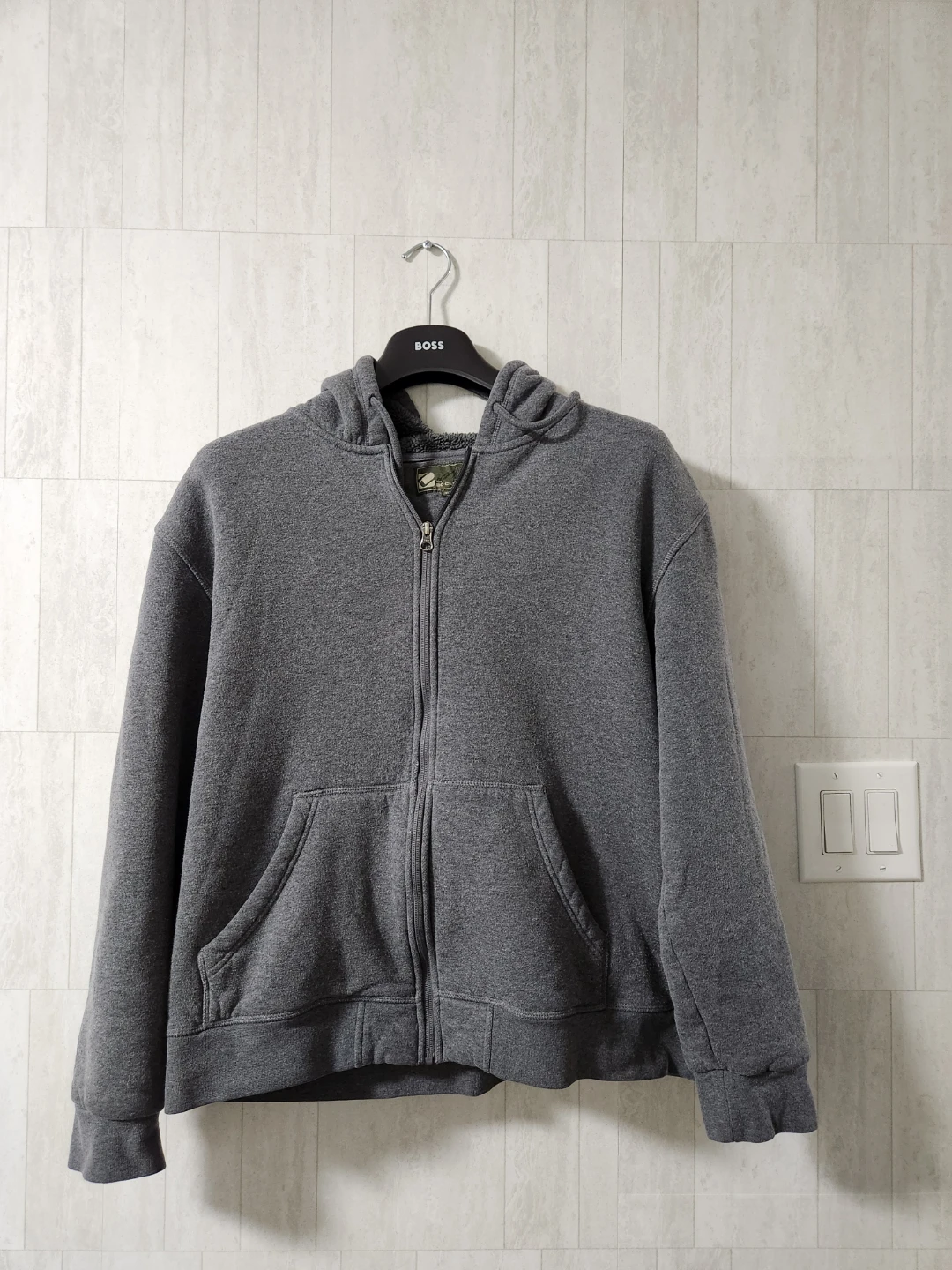 Grey Full Zip Hoodie