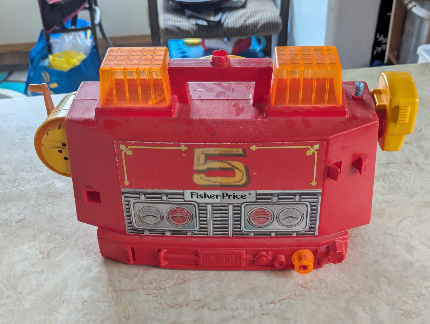Vintage 1985 Firetruck Steering Wheel Toy - photo 2