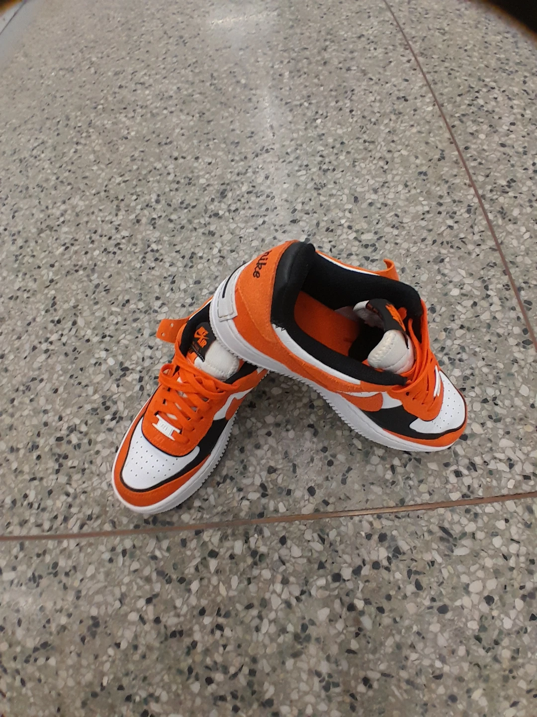 Nike Air Force 1 Shadow Orange White Women's Size 8 - photo 2