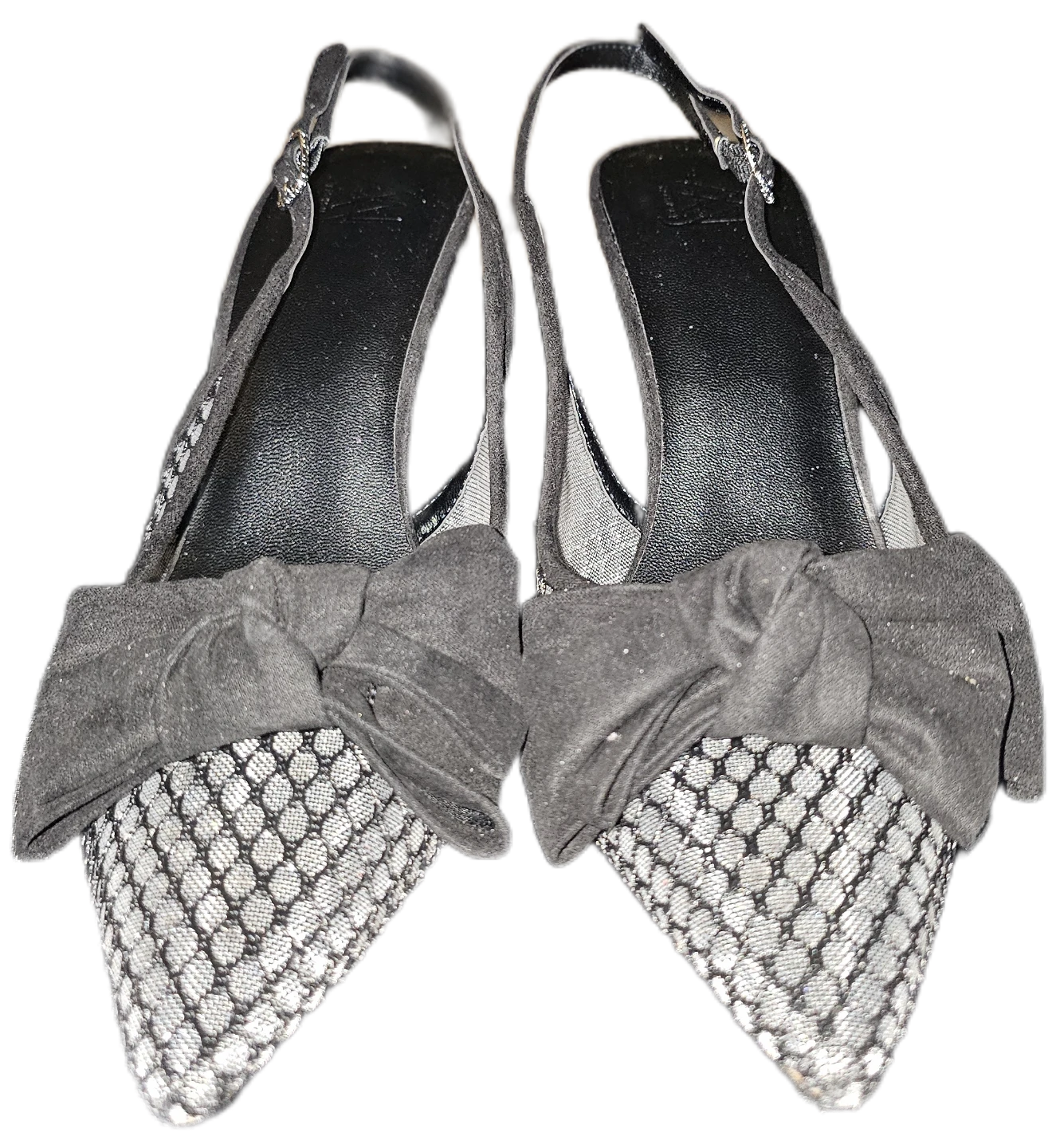 Women's Slingback Heels with Bow - Size 8M⚽️