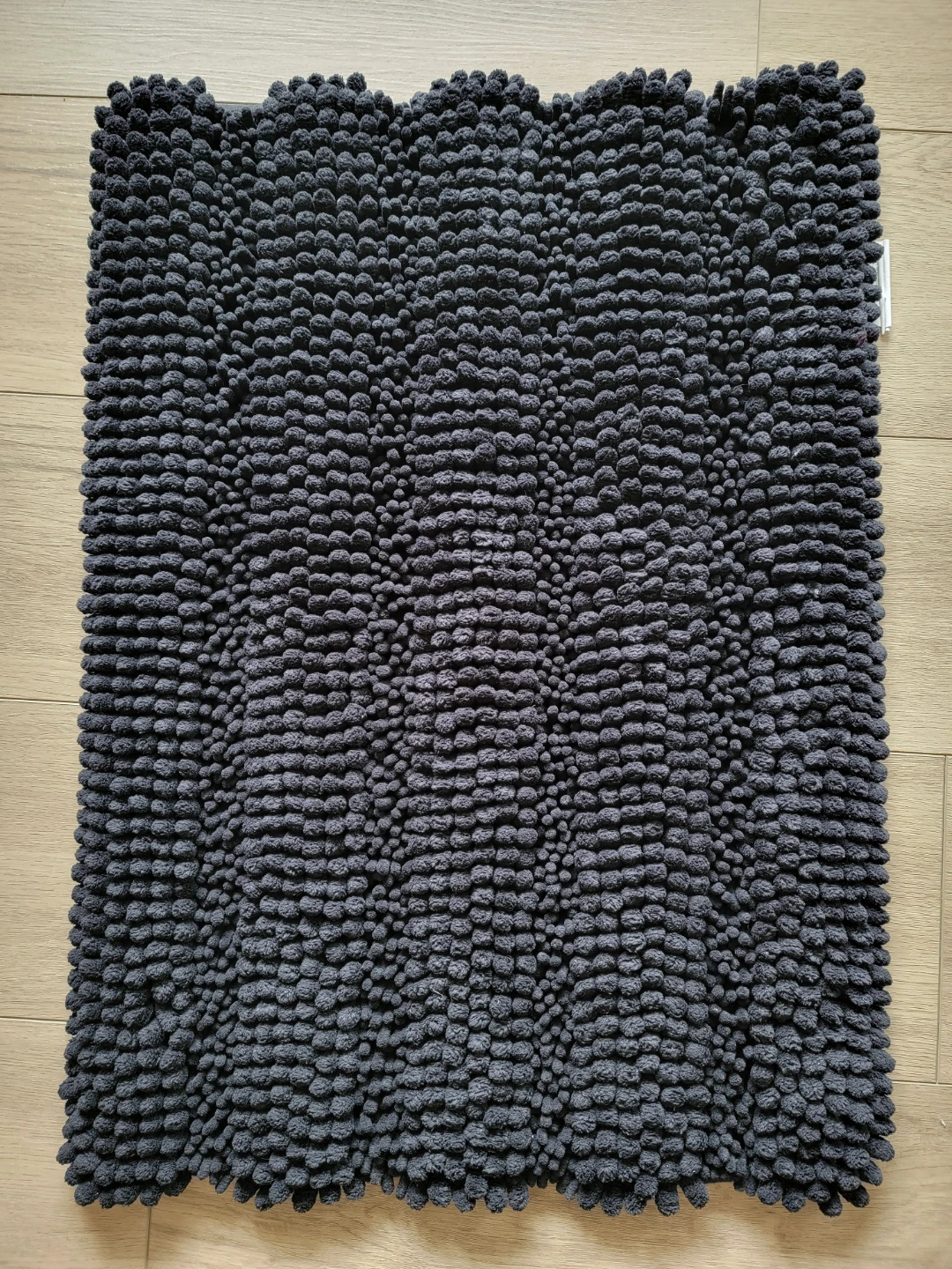 Black Bath rug Slip-Resistant
