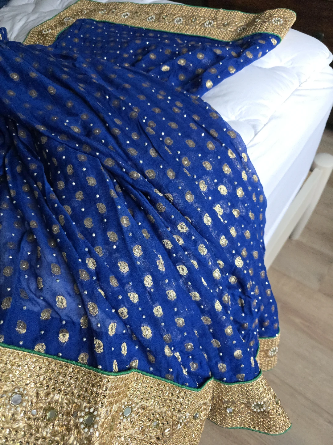 Green Blouse and Saree - photo 2