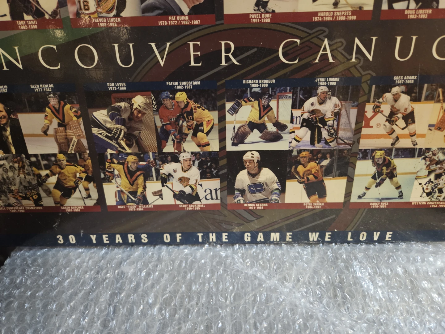 Vancouver Canucks 30 Greatest Players 1970-2000 Poster - photo 4