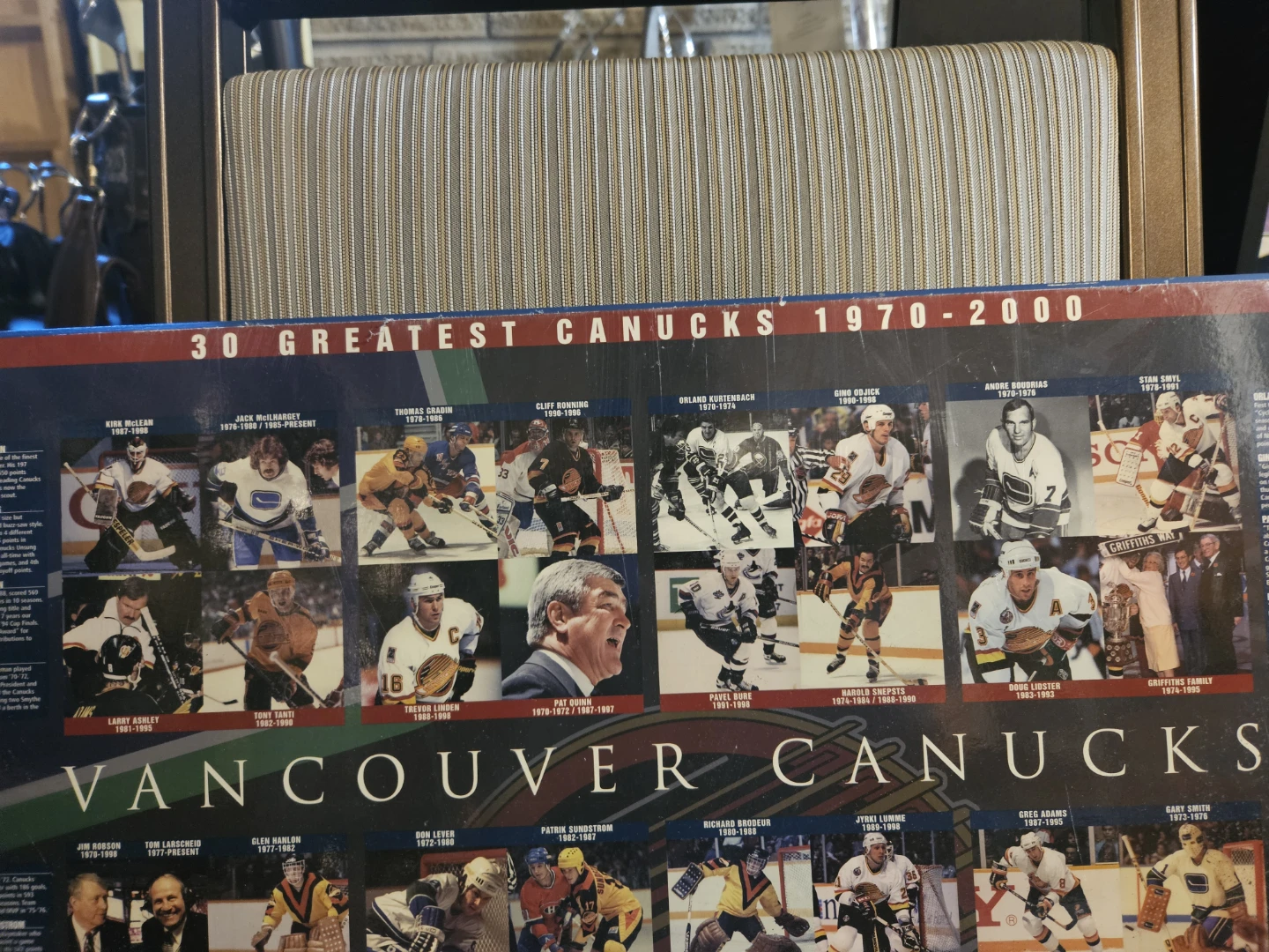 Vancouver Canucks 30 Greatest Players 1970-2000 Poster - photo 5
