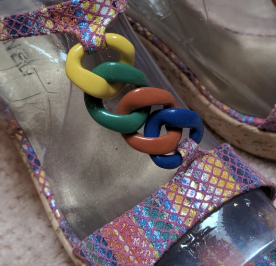 ⚽ New Colourful Wedge Sandals - photo 3
