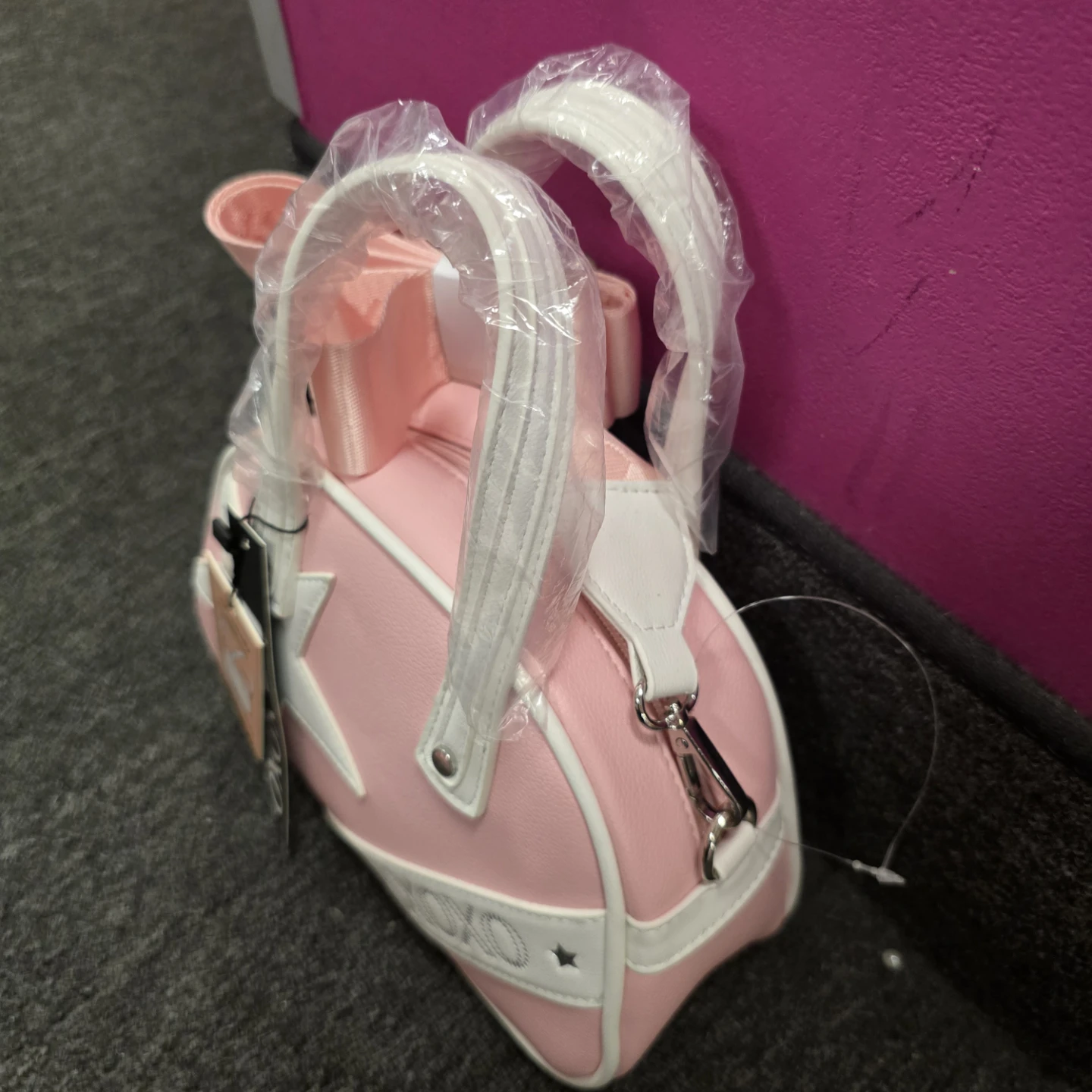 XOXO Pink Star Mini Bowler Bag - Y2K - New With Tags - photo 3