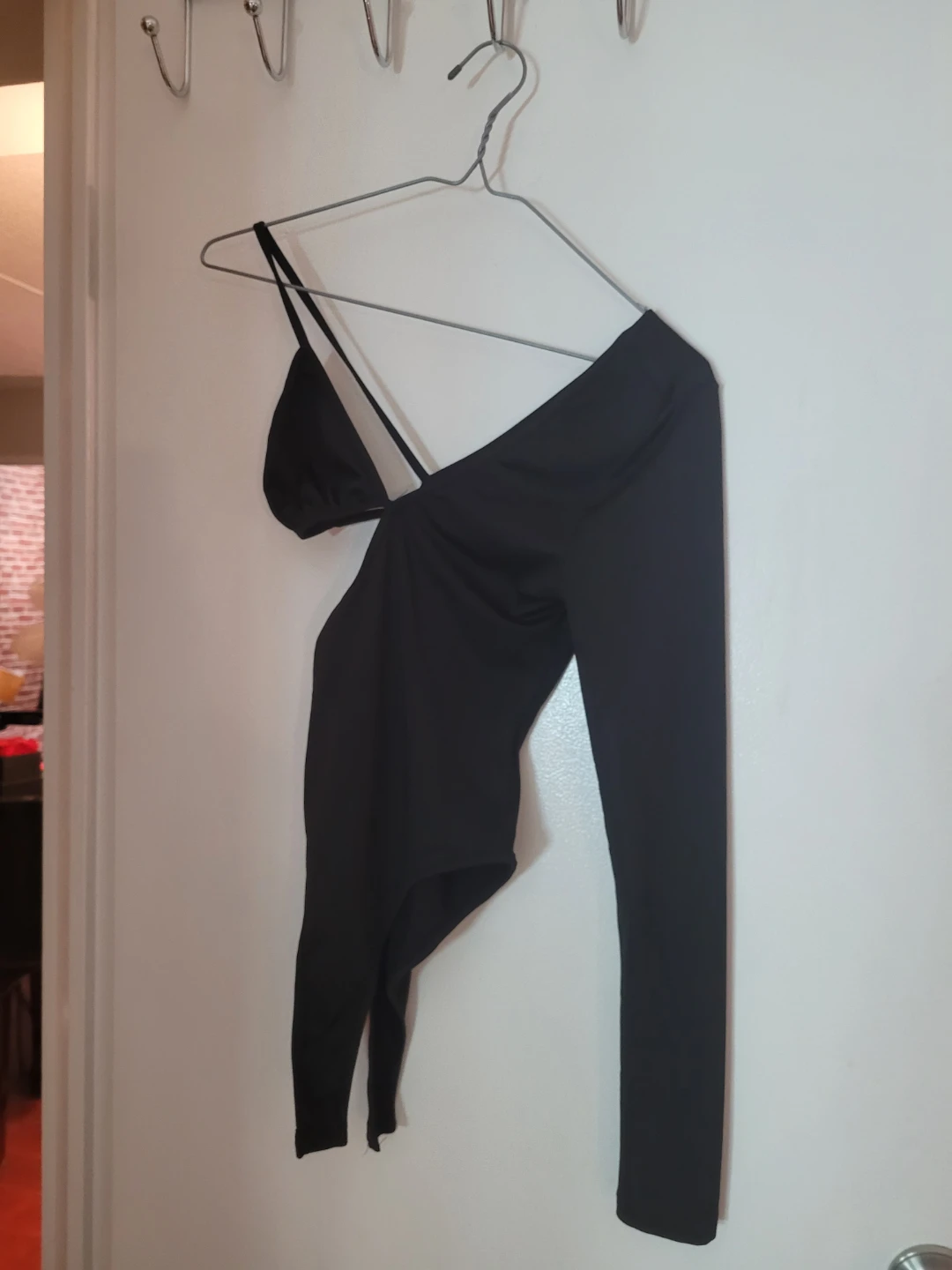 Black One-Piece Bodysuit with Legging - photo 2