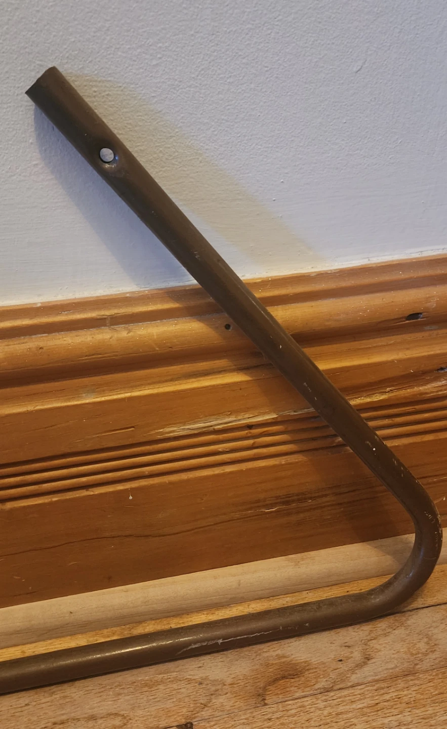 Vintage Metal Ceiling Mounted Clothing Rail - photo 5