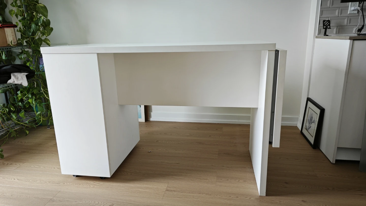 Kitchen island / bar table with Storage Shelves