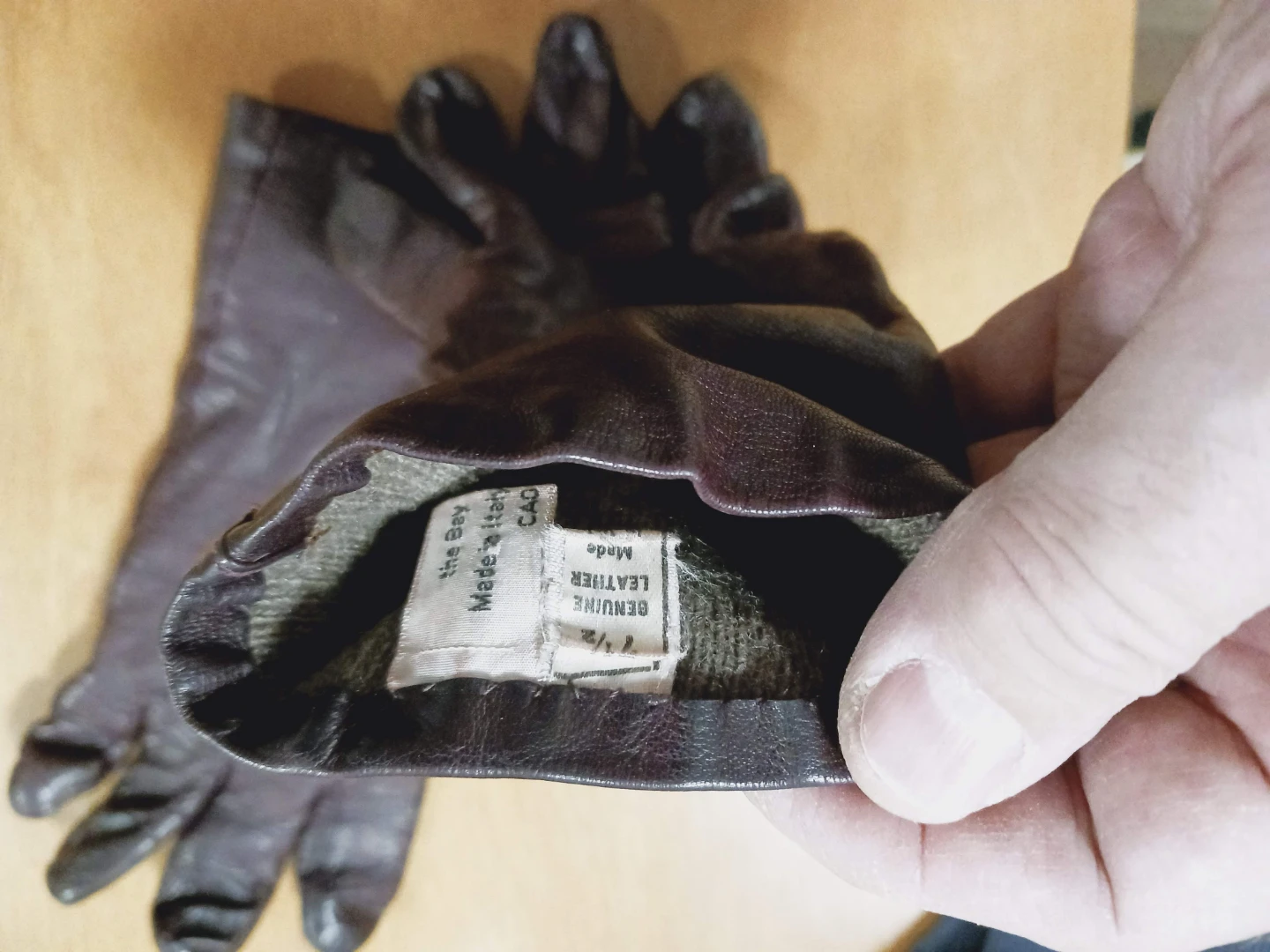 ⚽  Genuine Leather Gloves with Cashmere Lining - photo 3