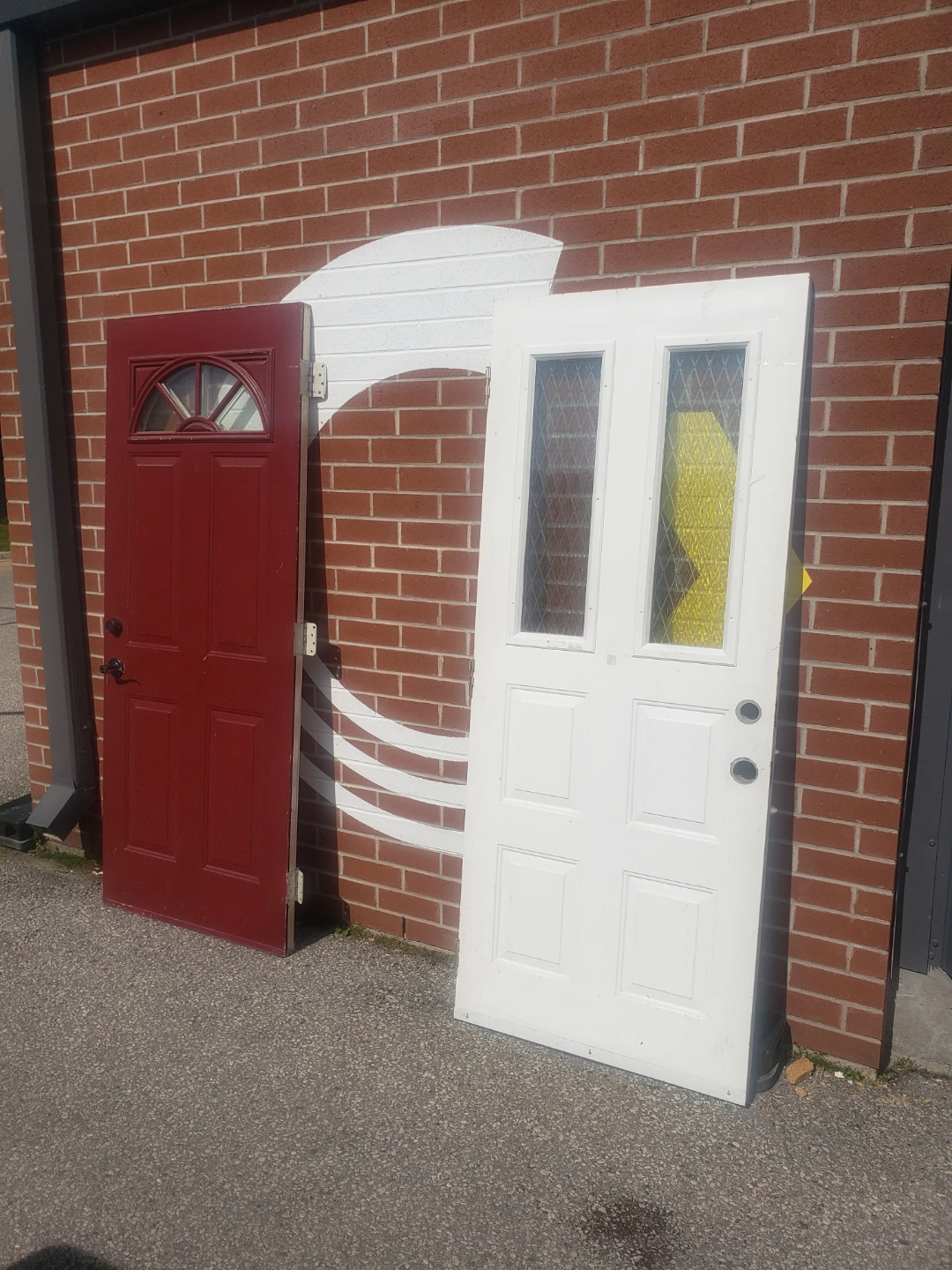 Red and White Exterior Doors
