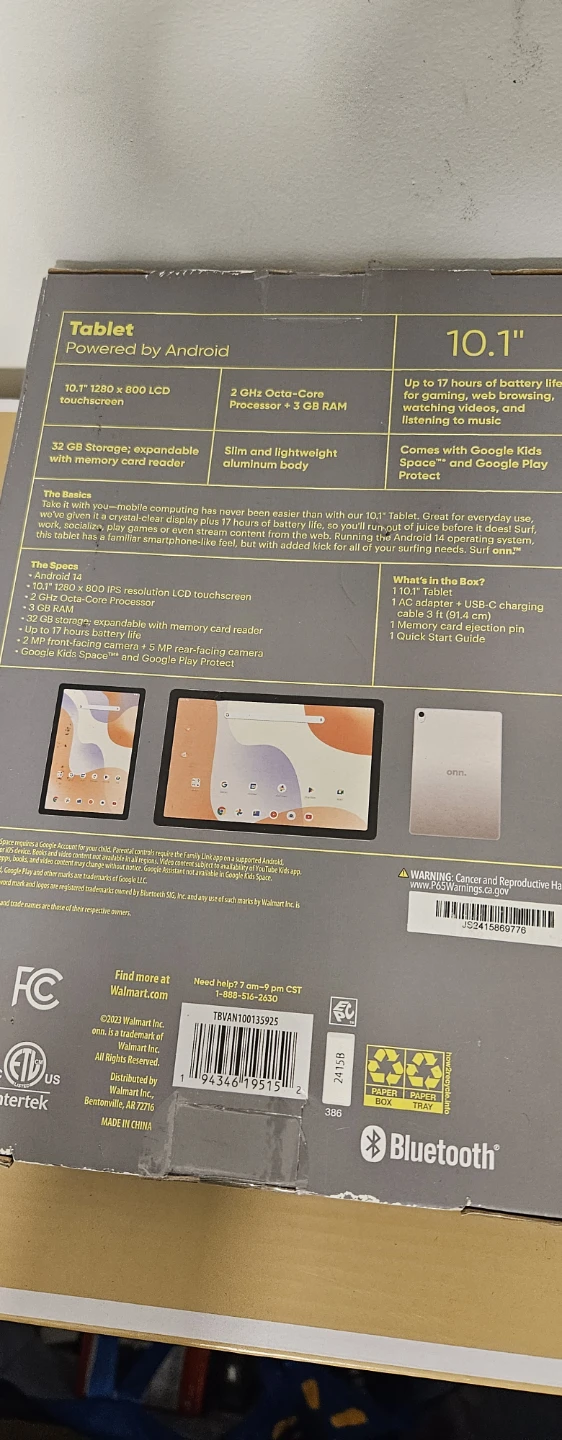 onn. 10.1" Tablet Powered by Android - photo 2