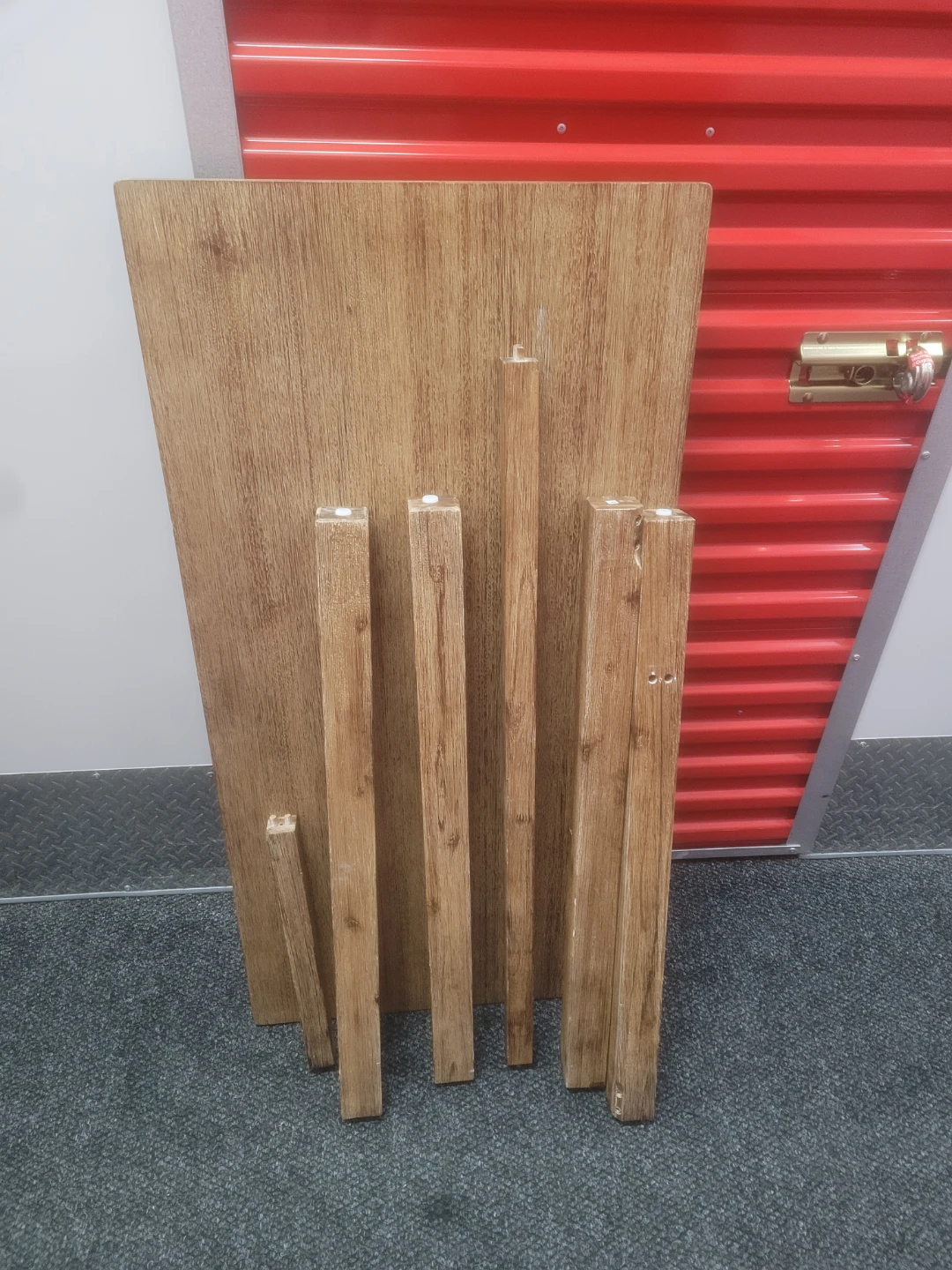 Wooden Table Top with Legs
