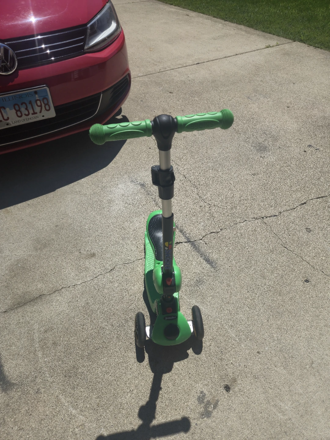 Green 3-Wheel Scooter