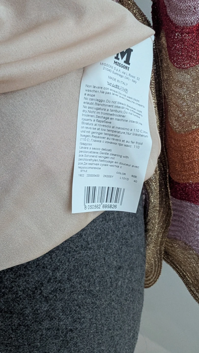 M Missoni new with Tags size 40 - photo 4