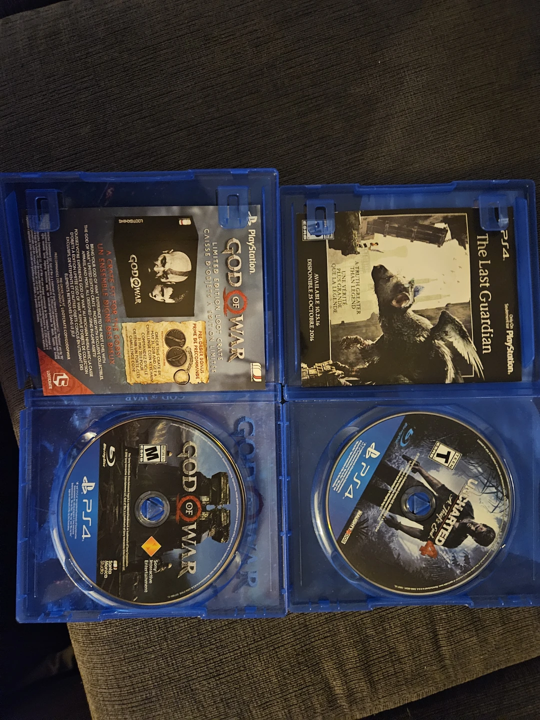 PlayStation 4 Games - God of War & Uncharted 4